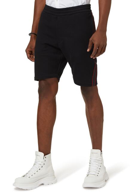 Wide-Leg Logo Shorts